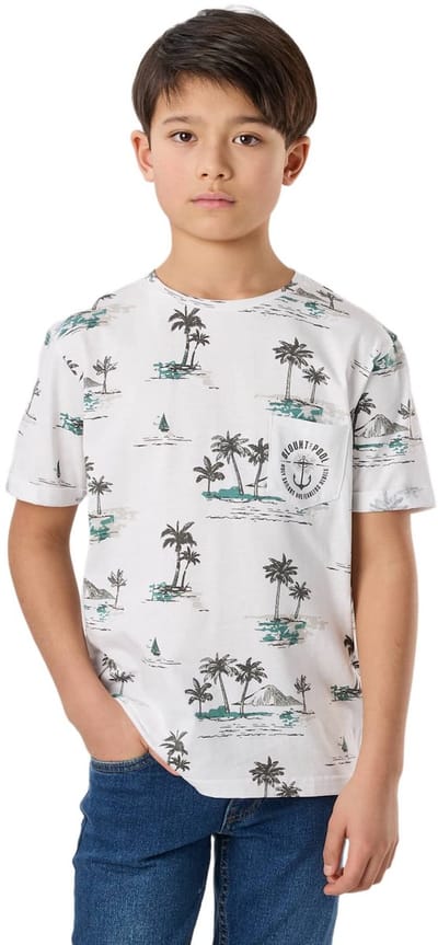 Blount & Pool Tropical Pocket Tee – T-shirt voor kinderen – Maat 100
