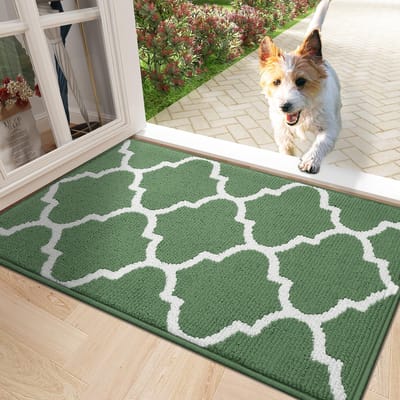 La'Moussawi ® Antislip en Wasbare Deurmat voor Binnen en Buiten met Geometrisch Ontwerp, 60 x 90 cm