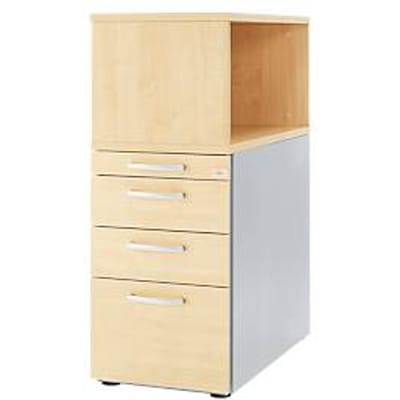 Schäfer Shop Genius zuil met bovenblad, afsluitbaar, ronde greep, ahorn