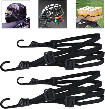 Elastische Spanbanden met Haken - 2 Stuks voor Motorfiets en Fiets - Perfect voor Bagagespanning (60cm)