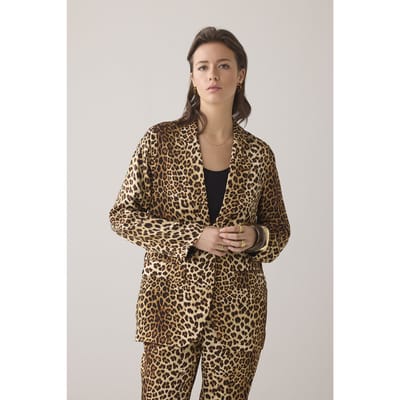 Summum Woman Blazer Animal Print Multicolour Size: 34 | Blazers Outlet | Dames | Bruin
