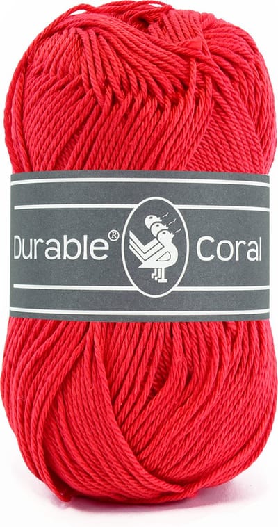 Durable Coral - 316 red - Gemerceriseerd Katoen Garen