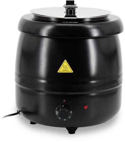 HCB® - Professionele Horeca Soepketel - 10 liter - 230V - Elektrisch - Warmhoudketel - soep ketel - 32x32x36 cm (DxBxH) - 9 kg - 7056