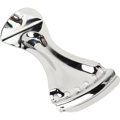 Gitaarstaartstuk met Montagegaten Zinklegering Staartstuk Vervanging voor 6-snarige Resonator white
