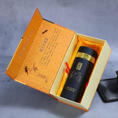 Service de tasses en argile violette de haute qualité pour hommes, cérémonie du thé, tasse thermos à capsule intérieure en argile violette 360ml orange