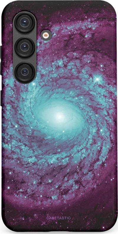Casetastic Hoesje Geschikt voor Samsung S25 - Stijlvolle Beschermende Duo-layer Case - Nebula zonnestelsel