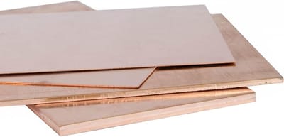 Koperen Plaat - Metaalplaat Koper - Industriële Toepassingen - Hoge Zuiverheid 99.9% - 150 x 150 mm - Koper