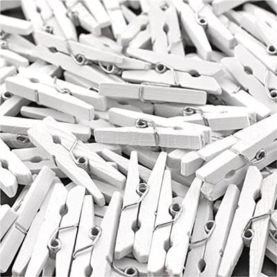 Mini Wasknijpers 50 Pack - 1 1/8" Houten Clips voor Craft en Scrapbooking