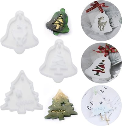 Hiden - Kerstversiering Siliconen Mal - Kerstboom - Kerstversiering - DIY - Kerstcadeau.- Kerstverlichting - Kerstkaarten - Stand - Decoratie - Feestdagen - Kerstbel - Rendier