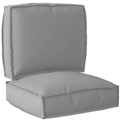 vidaXL Pallet Kussen Set Oxford Stof Grijs 50 x 50 x 12 cm