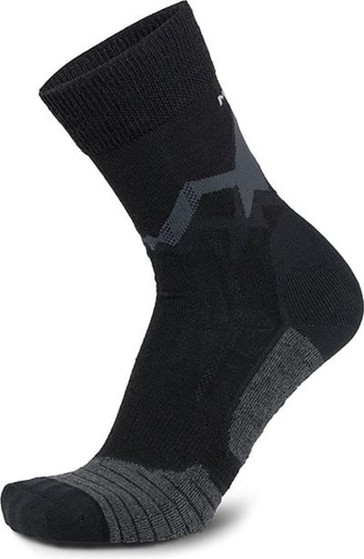 Meindl Mt3.5 Trekking Merino Light Wandelsokken Heren - Zwart / Grijs | Maat: 42-44