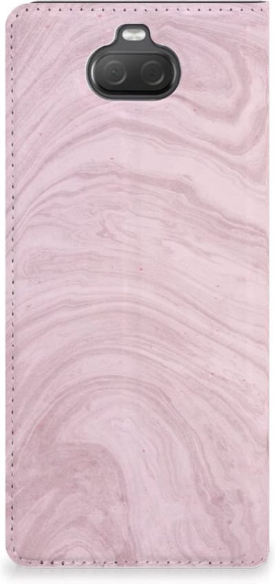 Sony Xperia 10 Standcase Marble Pink - Origineel Cadeau Vriendin