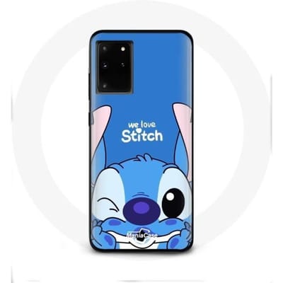 Hoesje voor Samsung Galaxy S11 Plus Stitch schattige blauwe achtergrond