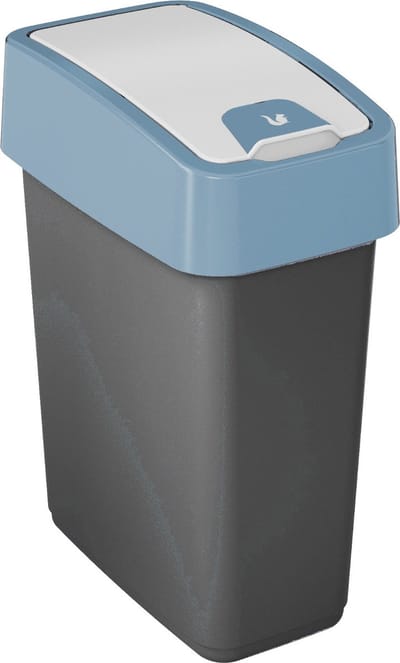 Keeeper Afvalemmer met Plooideksel Premium - Zachte touch - 10 L - Blauw