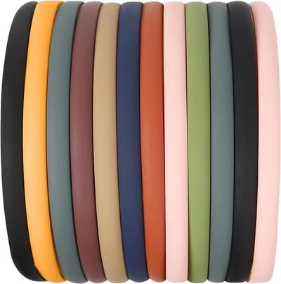 VHV - Haarband - Smalle diadeem dames - 12stuks - Haarband met tanden - Antislip haaraccessoire voor meiden tieners en vrouwen