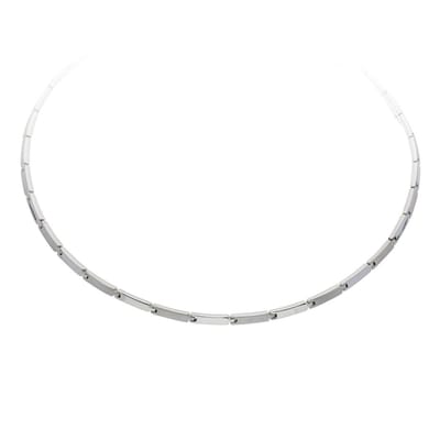Glow- Zilveren choker Fantasie