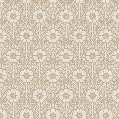 Boråstapeter Vliesbehang 5814 - Nordic Folks - Bloemen Bruin - 53cm x 10.05m