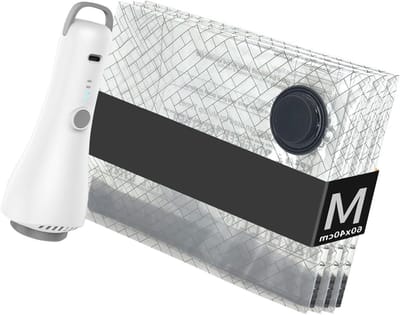Vacuüm Opbergzakken - Kledingzakken - Ruimte Besparen - Met Handheld Compressor - 9 Stuks - Transparant