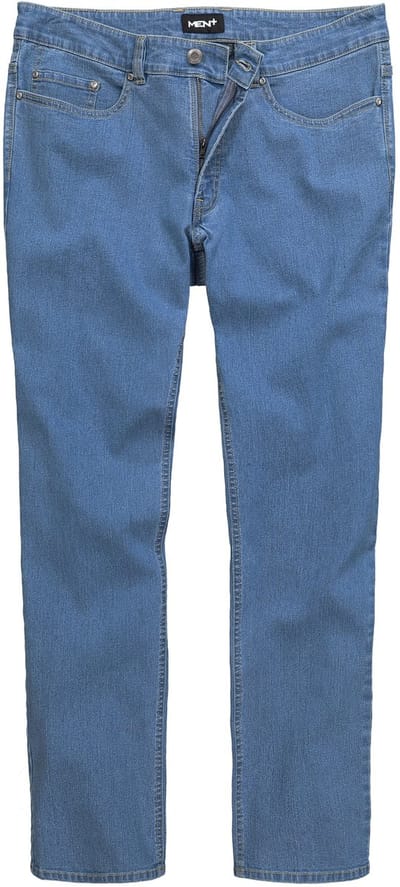 Men Plus - Heren - Jeans Buikfit denim Regular Fit 5-pocket gekleurde denim - Licht blauw denim - Maat 56