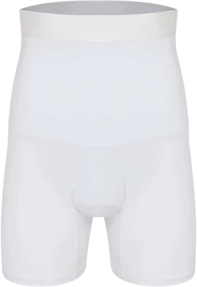 Vivva - Afslankende Taillevormer - Shapewear Mannen - Corrigerend Ondergoed - Buik Platter - Hoge Taille - Open Gulp - Wit - Maat M - CORFITMAN