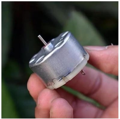 Mini Koolborstelmotor - Robotmotor Kleine Motor - Robotstofzuiger Aandrijven - Hoge Snelheid 5600 RPM - 32mm Diameter - Zilverkleurig