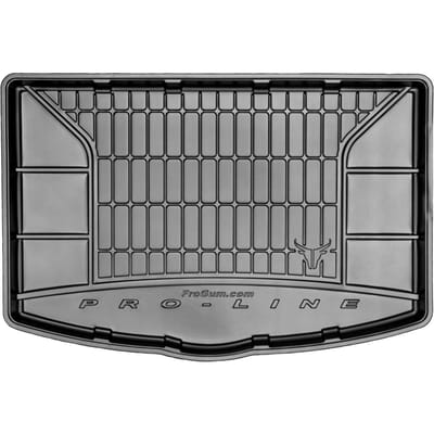 Premium Rubber Kofferbakmat met Organizer Functie – Geschikt voor TOYOTA Yaris III 2011-2020 – 5-deurs – TPE Rubber – Hoge Rand 5 cm – Antislip