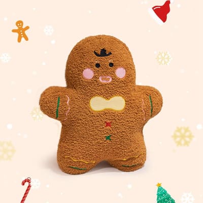 2338Cm Cartoon Verkoop Kerst Peperkoek Pluche Pop Kerstboom Appel Koekje Koekje Pluche Speelgoed Huisdecoratie Cadeau Voor Kinderen about 23cm S