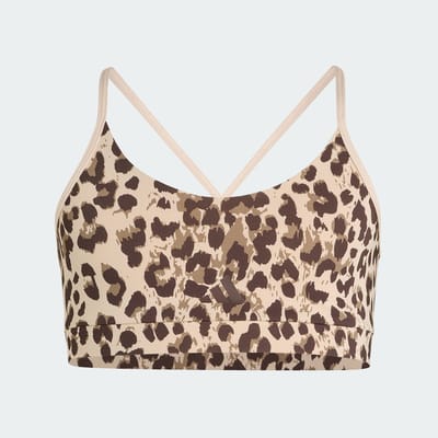 Adidas Sportswear Sportbeha Met Dierenprint - Kinderen - Beige