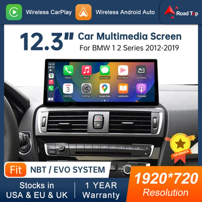 DE Multimedia Display voor BMW 1 2 Serie F20 F21 F22 F23 NBT EVO Touchscreen Draadloze Carplay Android Auto Navigatie