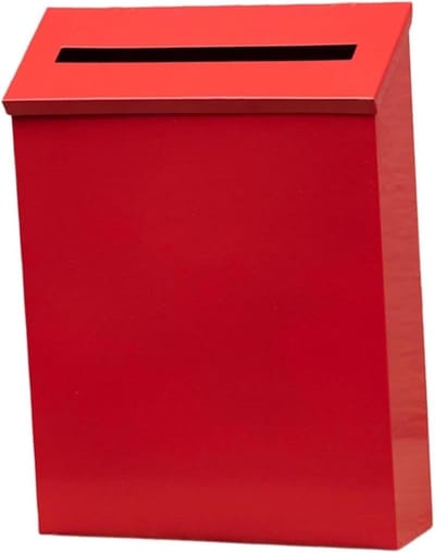 Wandmontage Brievenbus - Brievenbak Buiten - Post Ontvangen - Regendicht Metaal - Grote Capaciteit - Zwart