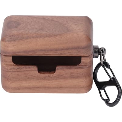 Oordopjeshoes Houten Notenhout Handgepolijst Draadloze Oordopjes Beschermhoes voor Sennheiser black