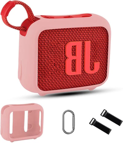 Beschermhoes Speaker - Draagbare Hoes - Outdoor Activiteiten - Volledige Bescherming - Compact Ontwerp - Roze