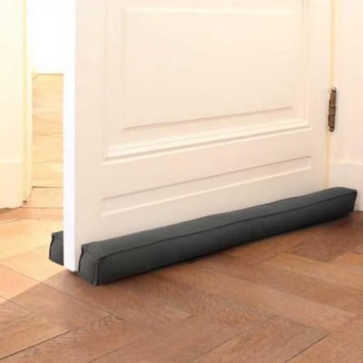 Dubbele Tochtstrip voor Deuren tot 70 cm - Zwarte Tochtstopper tegen Kou en Geluid