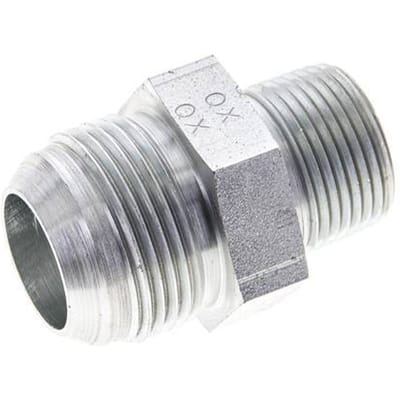 JIC  Dubbele Nippel UN 1-5/16''-12 X 3/4'' NPT Staal 170bar