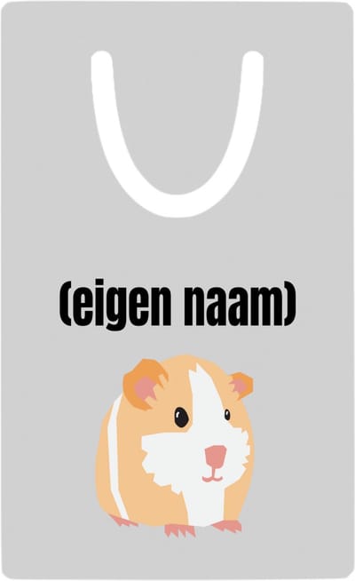 Hacebo® - cavia met eigen naam metalen boekenlegger - Cavia - iemand die cavia's heeft - cavia liefhebber - dieren - cadeau - verjaardag - kado - Bladwijzer boekenleggers - 7.6 cm x 5cm