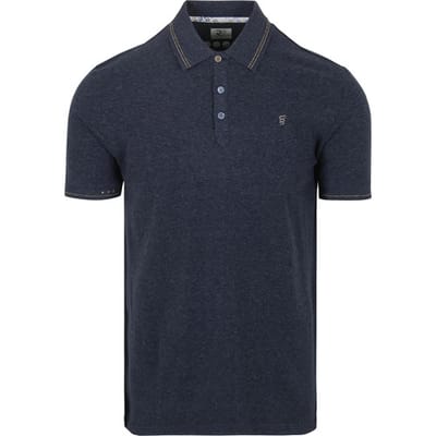 R2 Amsterdam Polo Soft Solid Blue - Maat S - Heren
