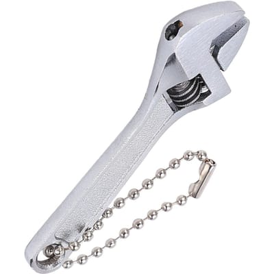 Porte-clés Clé Acier Galvanisé Réglable Portable Professionnel Haute Dureté Mini Clé pour white