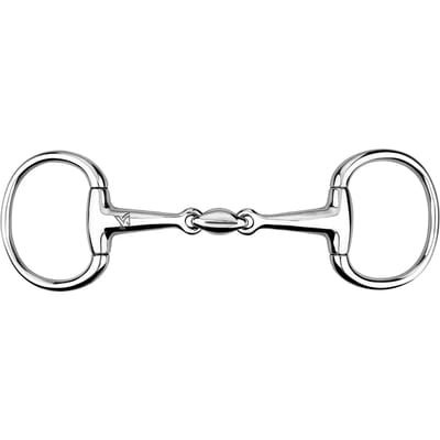 Mors 2 ringen voor paard anatomisch, olijf, dubbele breuk York