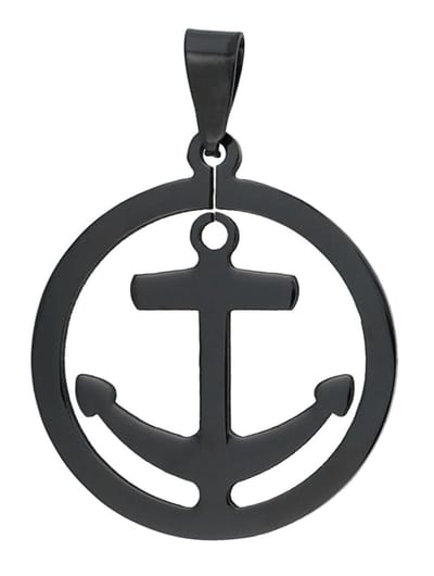 AKZENT Akzent Unisex hanger "Nereus" zilver - modern & minimalistisch - anker