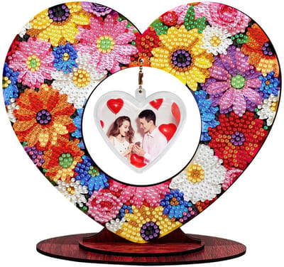 Adorzy Diamond Painting Fotolijst - Kleurrijke Bloemen - Diamond Painting Volwassenen – Diamond Painting Volledig Pakket
