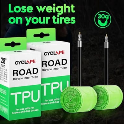 Set van 2 TPU Fiets Binnenbanden 700c voor Racefietsen met FV-ventiel 65mm