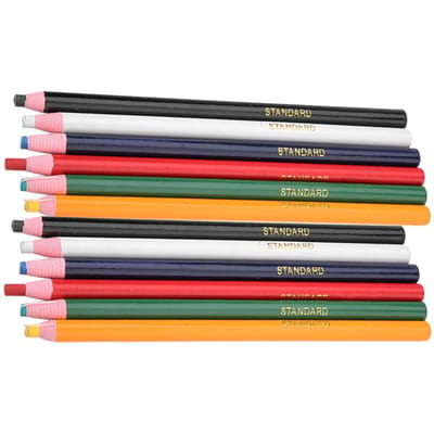 Lot de 12 stylos de couleurs mélangées pour tissu, accessoires de couture, pour tailleur, couturière, artisanat red