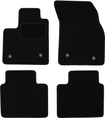Zwarte veloursmatten voor: Ford Focus MK4 hatchback, sedan, stationwagen, Turnier, Turnier Active (2018-)