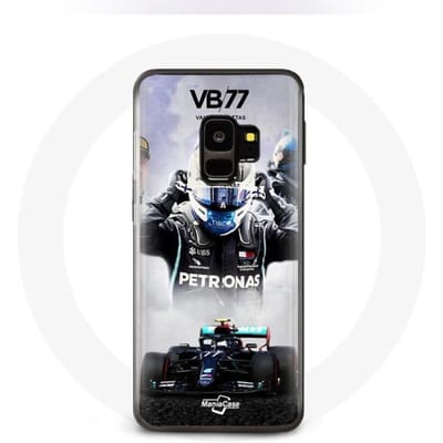 Hoesje voor Samsung Galaxy S9 Formule 1 Valtteri Bottas F1 Racing Driver Zwart zwart