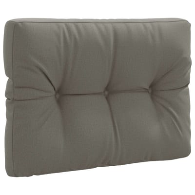 vidaXL - Palletrugkussen - VIANEN - 100% - Polyester - Grijs - 70 - x - 40 - x - 12 - cm
