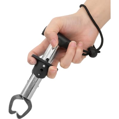 Roestvrij Stalen Vis Klem Vis Grip Controle Tackle Uitrusting Accessoire met Weeg Liniaal Anti beige