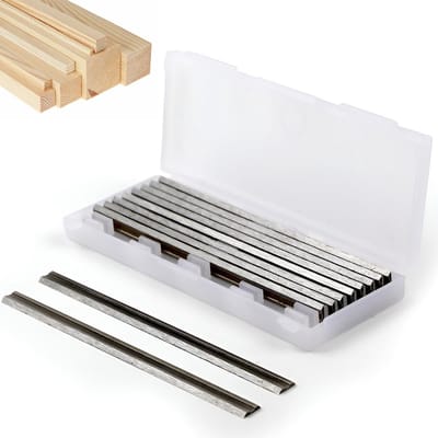 Dailygoody - Set van 10 Professionele HSS Planer Messen - 82mm Vervangingsbladen voor Houtbewerking
