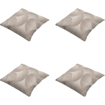 Madison - Sierkussen Napels - Taupe - 50x50x10cm - Set van 4