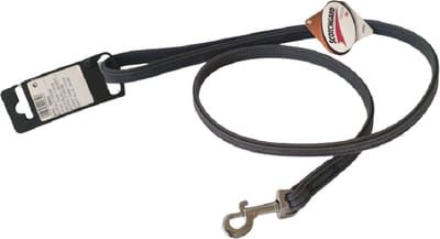 KARLIE FLAMINGO Buffalo Denim Hondenriem / Hondenlijn - Echt Leder - Breedte 14 mm - Lengte 110 cm - Nachtblauw - Geschikt voor middelgrote honden