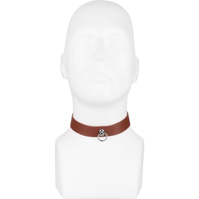 Rimba - Collar Leer 2,5 cm Breed - Bruin